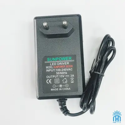 آداپتور 15 ولت 3 آمپر